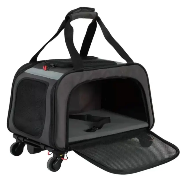ZOLUX Nomad – wheeled pet carrier for dogs and cats – 47×32×27 cm