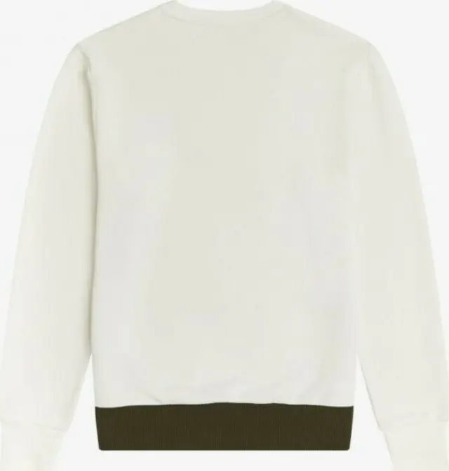 FRED PERRY CREW NECK SWEATSHIRT ΑΝΔΡΙΚΟ ΦΟΥΤΕΡ - 129/WHITE WHITE 3