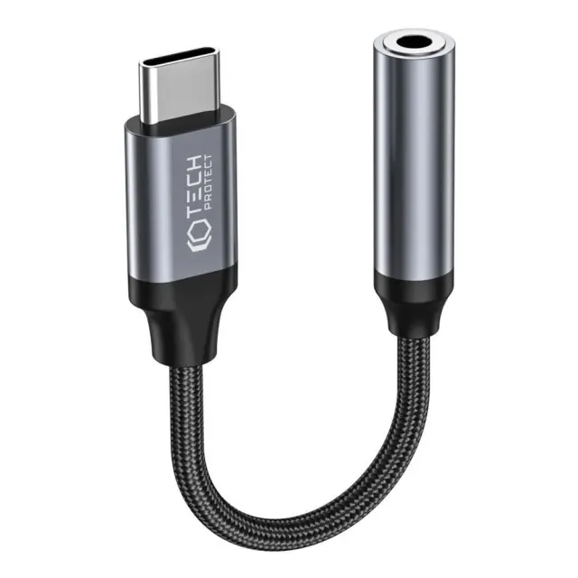 Tech-Protect® - Ultraboost Μετατροπέας USB-C σε mini Jack 3.5mm- Black.