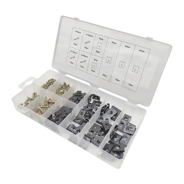 Βίδες & κλιπ U-TYPE σετ 170τμχ - U-clip and screw assortment Z692911