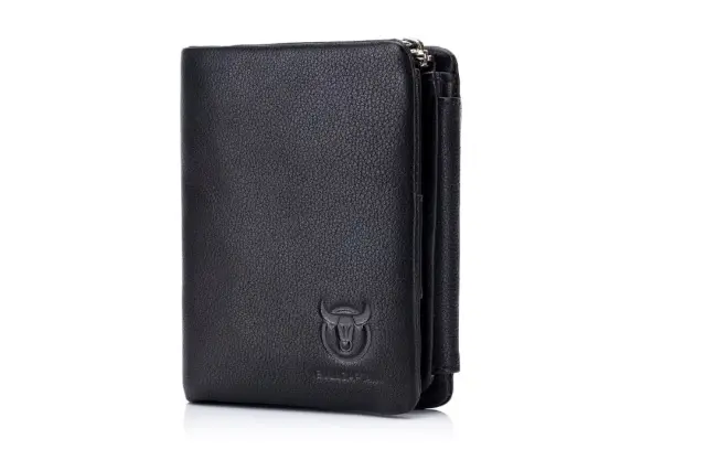 Δερμάτινο πορτοφόλι Bull Captain QB-02 μαύρο - One Size