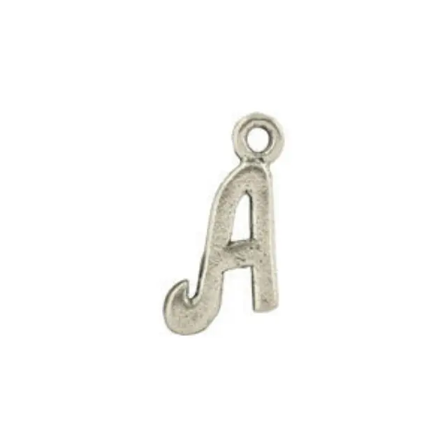 Διακοσμητικό Χυτό Pewter - Γράμμα A - Antique Fine Silver - 1τεμ
