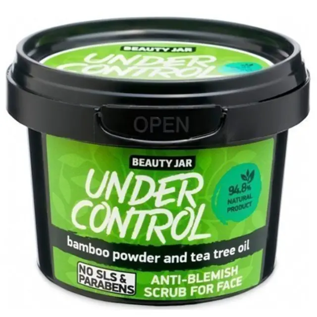Beauty Jar “UNDER CONTROL” Scrub Προσώπου Για Ακνεϊκές Επιδερμίδες, 120gr