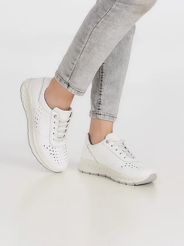 Imac Sneakers Γυναικείο δέρμα Άσπρο IMA/557160 WHITE 2