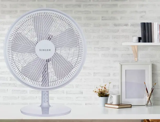 Ανεμιστήρας Επιτραπέζιος Singer 7110/02WH με διάμετρο 40cm, ισχύ 55W και 3 ταχύτητες - White7110/02WH 2