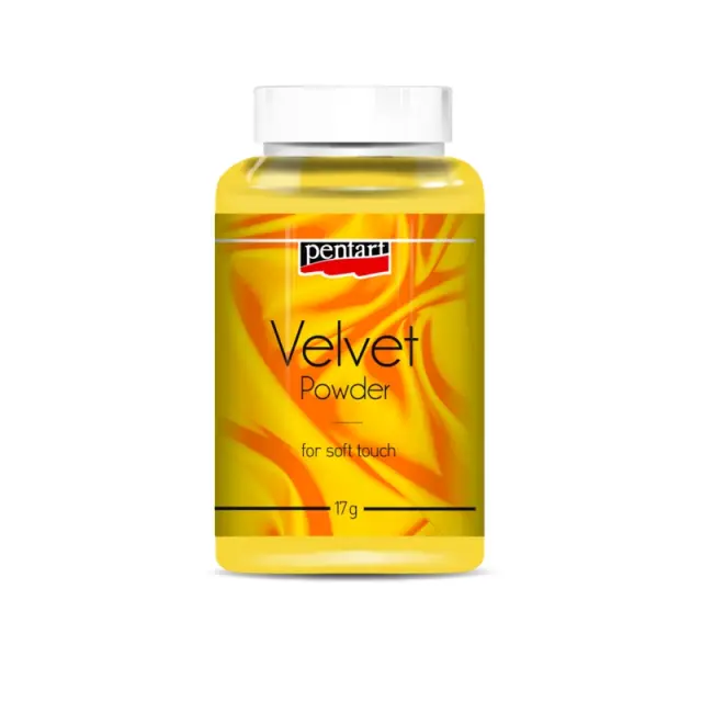 Velvet powder (πούδρα βελούδου) 17gr Pentart, Citrine