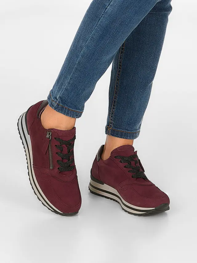 Gabor Sneakers Γυναικείο δέρμα Nubuck Κόκκινο GAB/76528 48-VINO 2