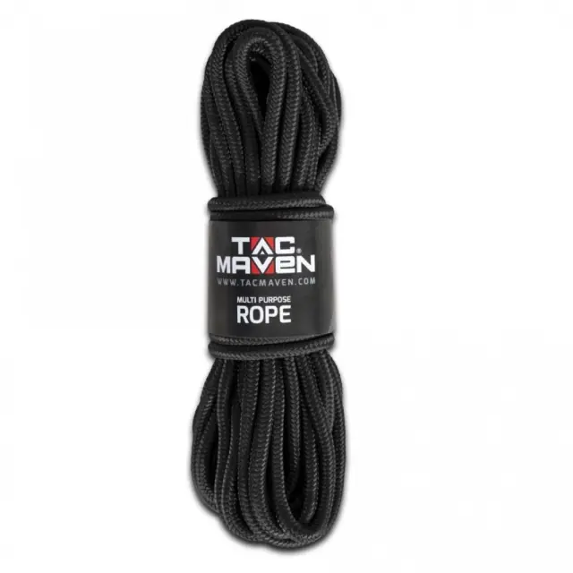TAC MAVEN Multi Purpose Rope 10mm X 15m-Σχοινί Γενικής Χρήσης - 01-Black-Μαύρο