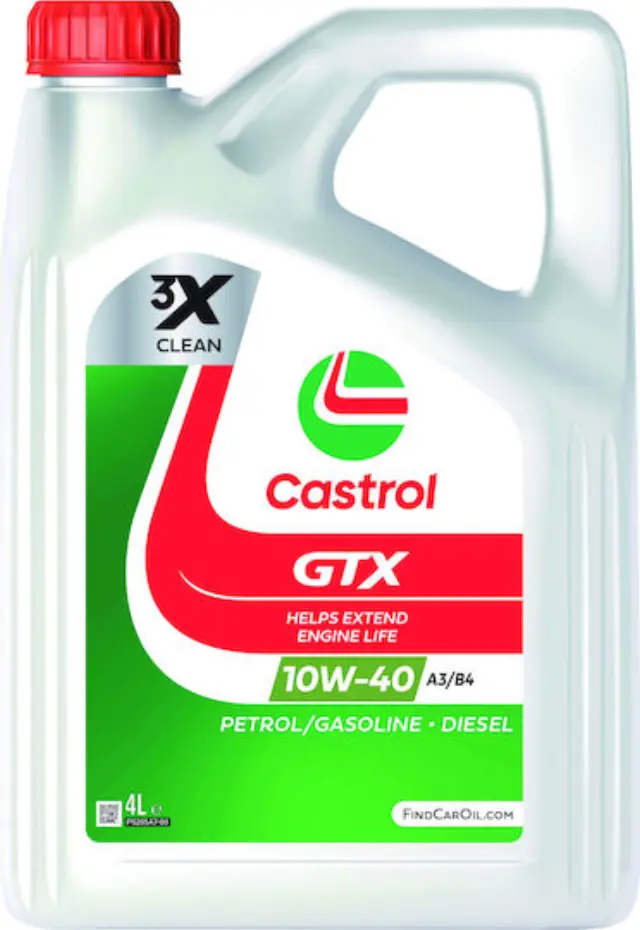 Castrol Gtx Ultraclean Λάδι Αυτοκινήτου 10W-40 4lt