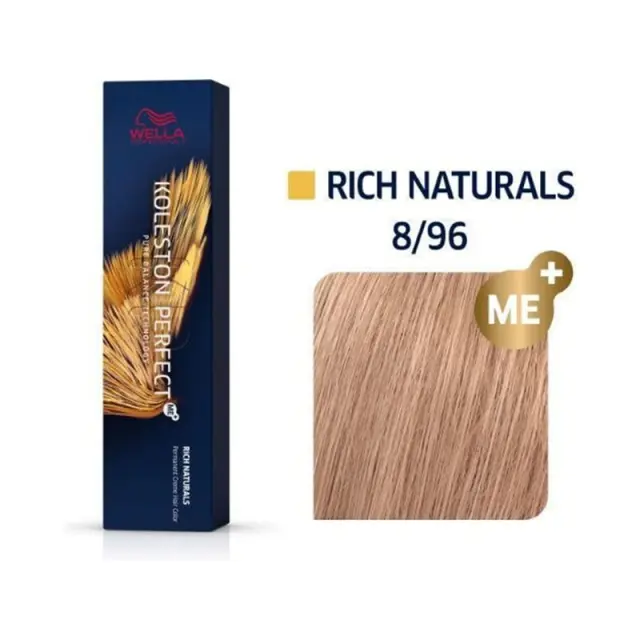 Wella Koleston Perfect Me+ Rich Naturals 8/96 60ml - (Ξανθό Ανοιχτό Ιριζέ Βιολέ)
