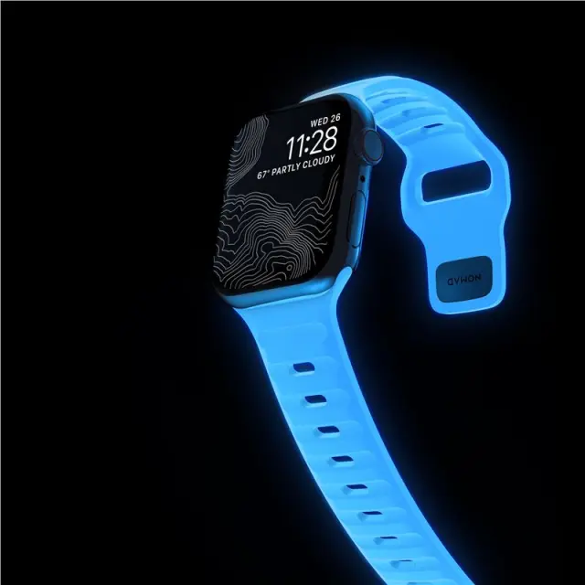 Nomad Sport Strap, Ice Blue Glow - Apple Watch 42mm/41mm/40mm/38mm 3