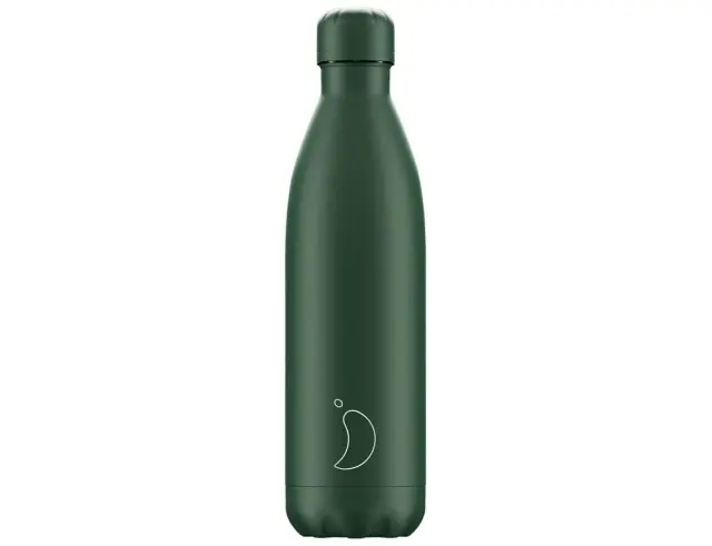 Mπουκάλι Θερμός Chilly's με χωρητικότητα 750ml και διατήρηση θερμοκρασίας 12h ζεστό / 24h κρύο - Green