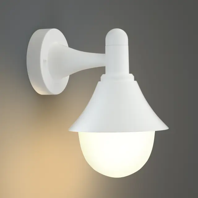 it-Lighting Rabun 1xE27 Outdoor Wall Lamp White D:24.5cmx23.5cm (80202524) 2