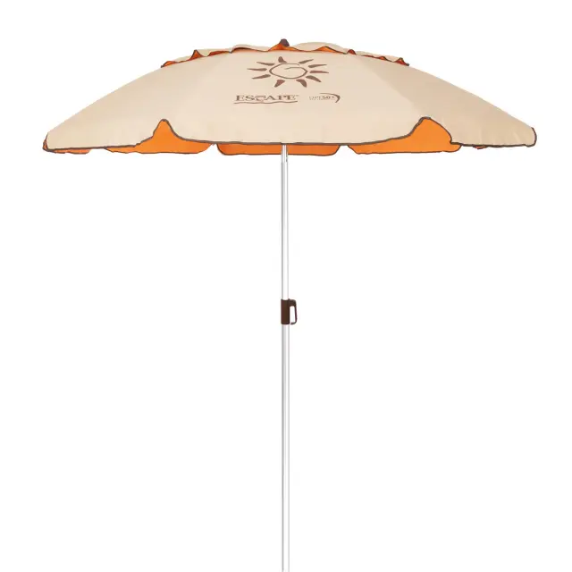 Ομπρέλα Παραλίας Αλουμινίου Escape 2m PE 180gsm UPF 50+Πορτοκαλί (12211)