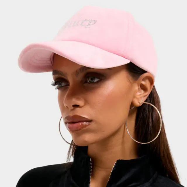 Καπέλο Juicy Couture Velour Diamante Baseball Cup JCAWH224702-105 Ροζ - ONESIZE
