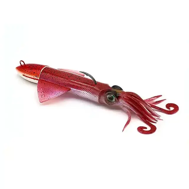 Σιλικονούχο Καλαμάρι JLC Xipi Evo 40gr - 10cm #1 Red Glow