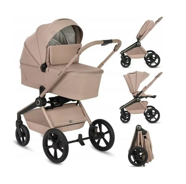 Πολυκαρότσι Lionelo Freya 3 σε 1 έως 22kg με αναδιπλούμενο Πορτ-Μπεμπέ Beige Sand