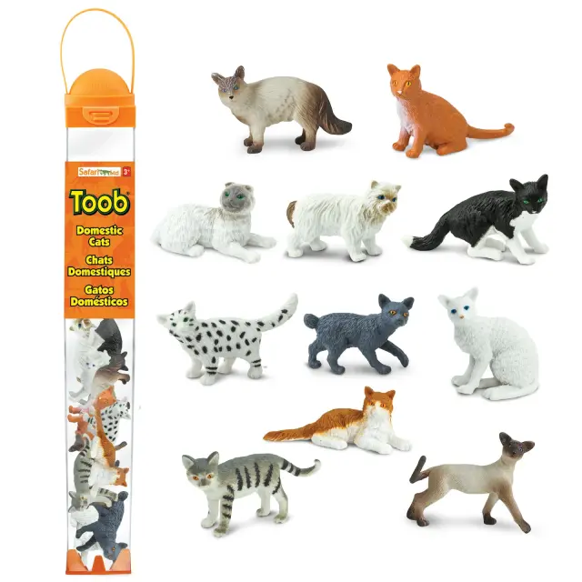 Safari Ltd Μινιατούρες Domestic Cats TOOB Οικόσιτες Γάτες (3+ ετών) 699204