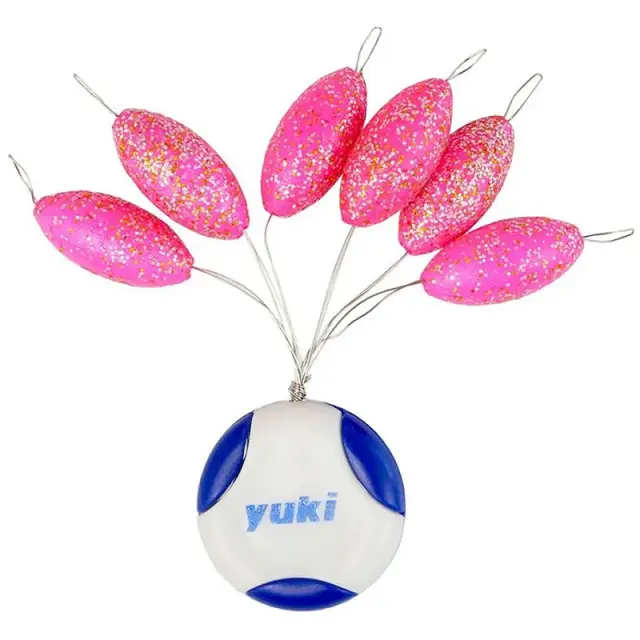 Φλοτεράκια Yuki Oval Floating Beads With Stopper PFY 22 Pink Glossy