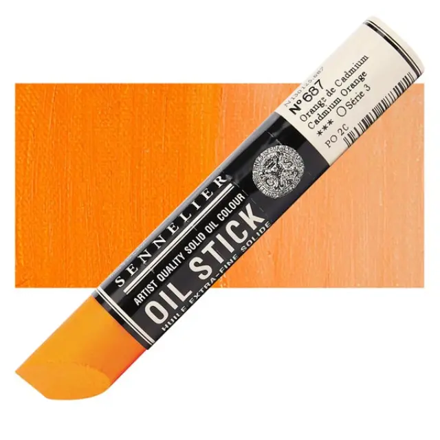 Sennelier Στικ Λαδιού 687 Cadmium Orange - 38ml