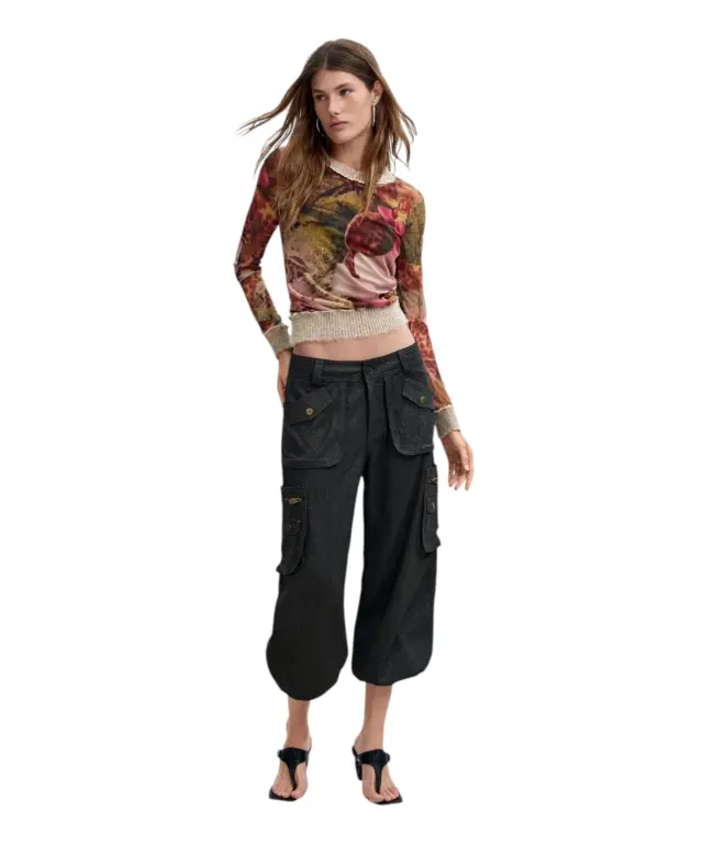 Desigual - Γυναικεία Μπλούζα Orchids 26WWTK22-6004 Πολύχρωμο 2