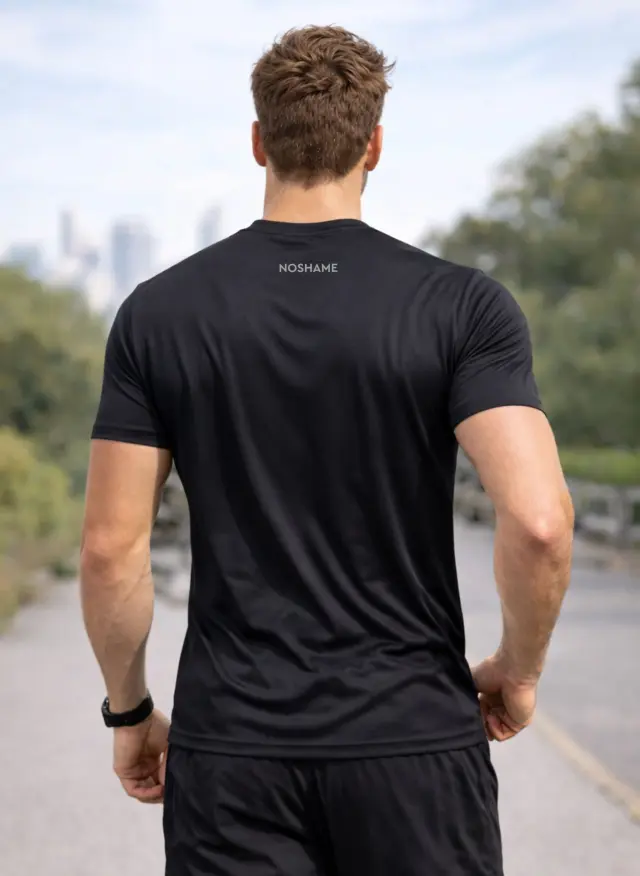 T-shirt Noshame® Μαύρο Dry Fit - 152601 - XXL 2
