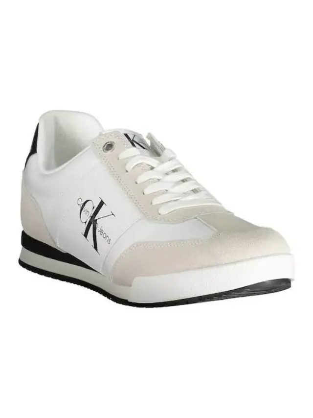 Calvin Klein - Ανδρικά Sneakers Low Profile Mono Essential YM0YM00686-0K4 Λευκό - 44 2