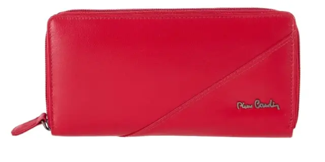 Γυναικείο δερμάτινο πορτοφόλι Pierre Cardin, κόκκινο, tilak161 1500