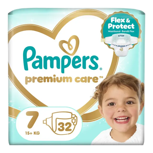 Πάνες Pampers Premium Care Super Jumbo Pack Νο7 (15+kg) 96τεμ 3