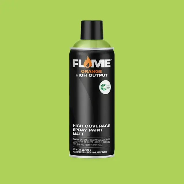 Flame Orange Spray Paint 400ml FO-640 Kiwi Light