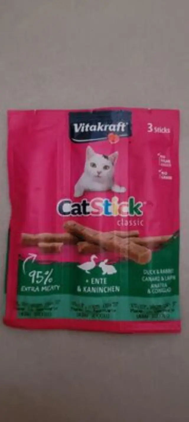 Vitakraft Cat Stick Classic Duck & Rabbit Λιχουδιά για Γάτες (3x18gr) Μονόχρωμο