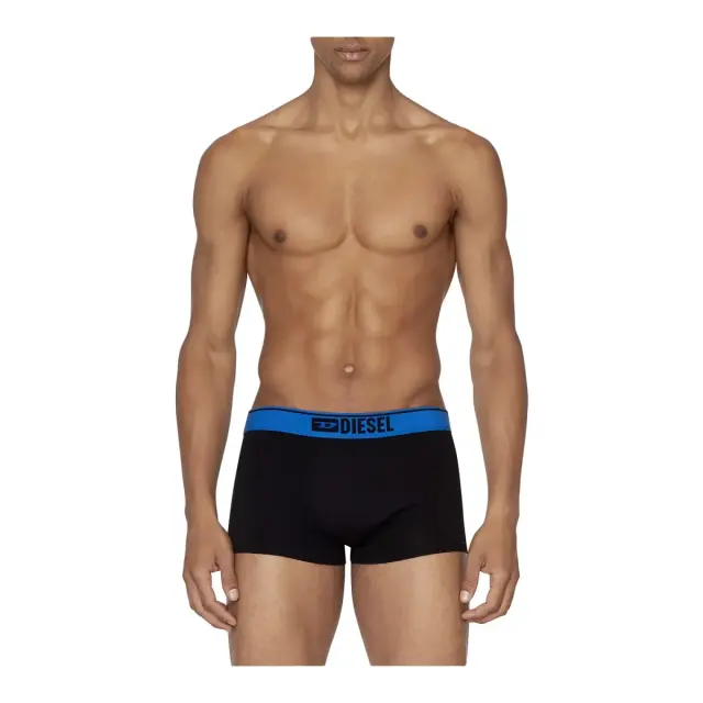 Diesel Ανδρικό Boxer Damien Contrast Denim Division Logo - Τριπλό Πακέτο, Χρώμα Black BRY - S 2