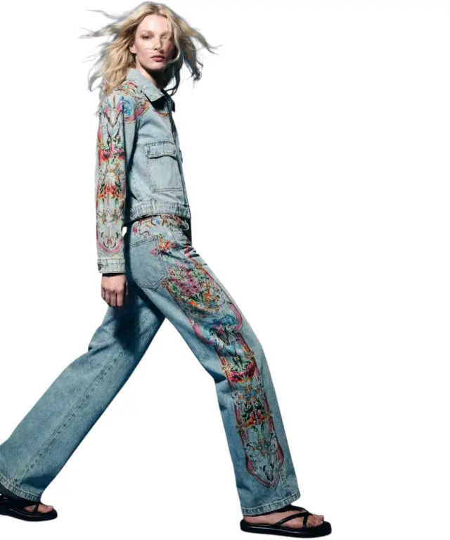 Desigual - Γυναικείο Τζιν Παντελόνι Versalles 26WWDD13-5007 Μπλε Ανοιχτό - 36 2