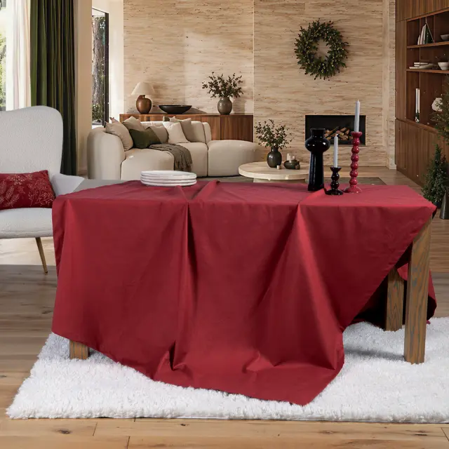 Nef-Nef Homeware Τραπεζομάντηλο Blizzard 160x300 Κόκκινο