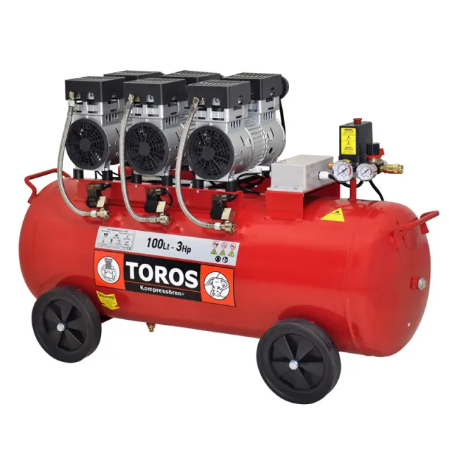 ΑΕΡΟΣΥΜΠΙΕΣΤΗΣ ΧΑΜΗΛΟΥ ΘΟΡΥΒΟΥ OIL FREE 100L 3HP 40128