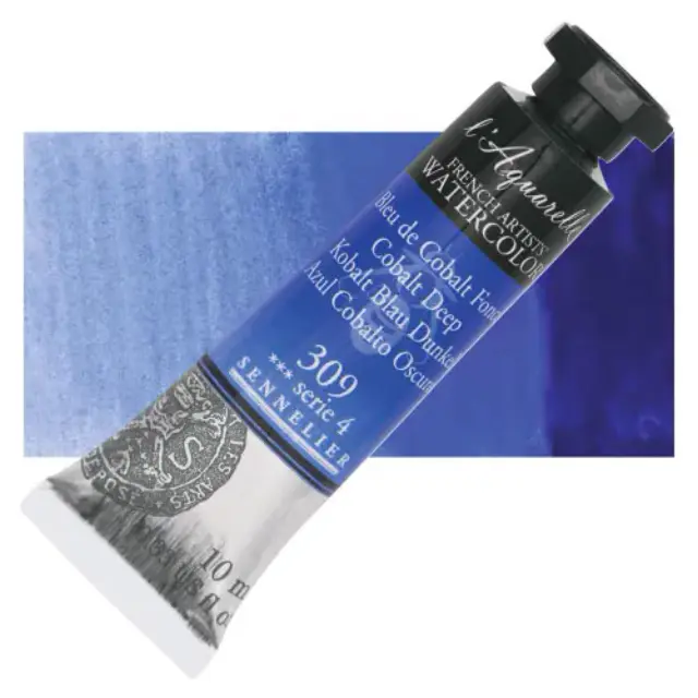 Χρώμα Ακουαρέλας Sennelier l Aquarelle Σωληνάριο 10ml - 309 Cobalt Deep