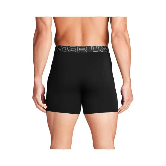 Under Armour Men's Performance Cotton 6inch 3 Pack Boxer Underwear Μαύρο 1383889-001 (Under Armour) - Small 3