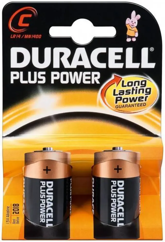 Duracell Plus Power Αλκαλικές Μπαταρίες C 1.5V 2τμχ