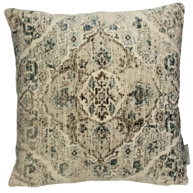 Μαξιλάρι Vintage Μπεζ Βελούδο 45x45cm