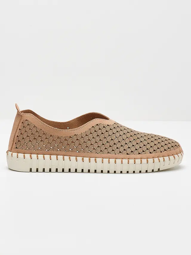 Comodissima Μοκασίνια-Loafers Γυναικείο δέρμα Nubuck Καφέ COM/OPORTUNIO BROWN 3