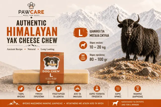 Pawcare Yak Choice Τυρένια Λιχουδιά Σκύλου Large 80-100gr 3