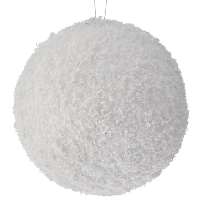 Μπάλα λευκή glitter foam 15cm Iliadis 83531