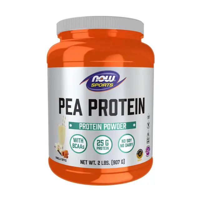 Now Foods Pea Protein, Vanilla Toffee Powder