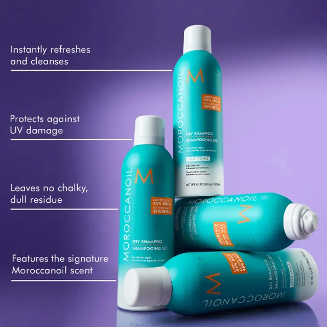 Moroccanoil Dry Shampoo Light Tones Jumbo 323ml 2