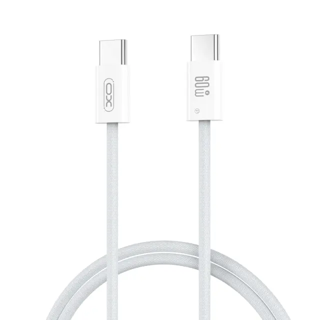 XO NB-Q273 iP15 Καλώδιο φόρτισης Type-C σε Type-C 60W Λευκό 16.005.0356