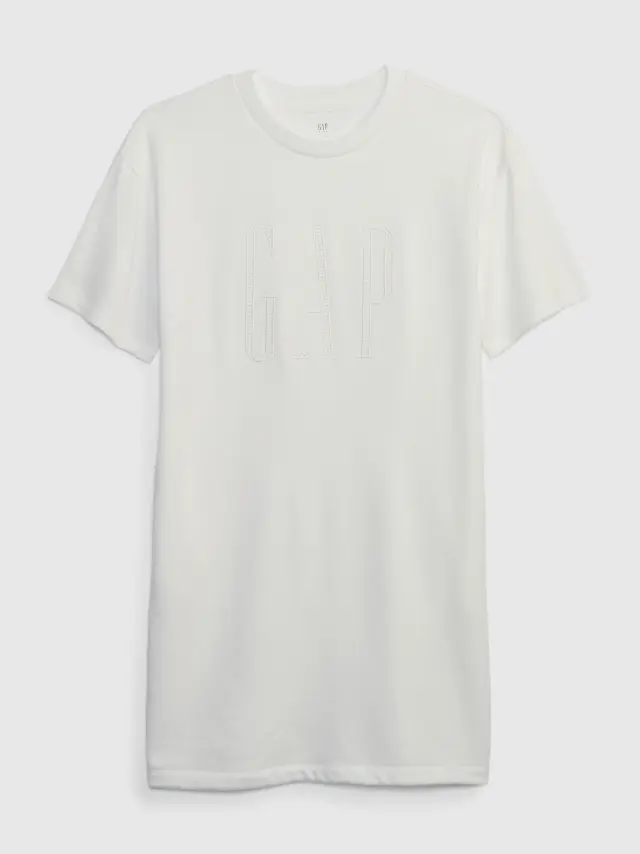 Άσπρο Παιδικό Gap Logo T-Shirt Φορέμα new off white