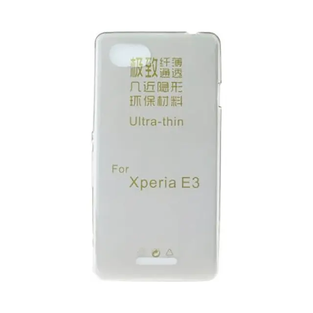 Θήκη Σιλικόνης Ultra Slim Silicone Case Για Sony Xperia E3 Διάφανη 2