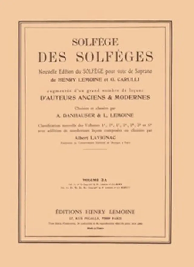 Lemoine Solfege (με συνοδεία) 3A