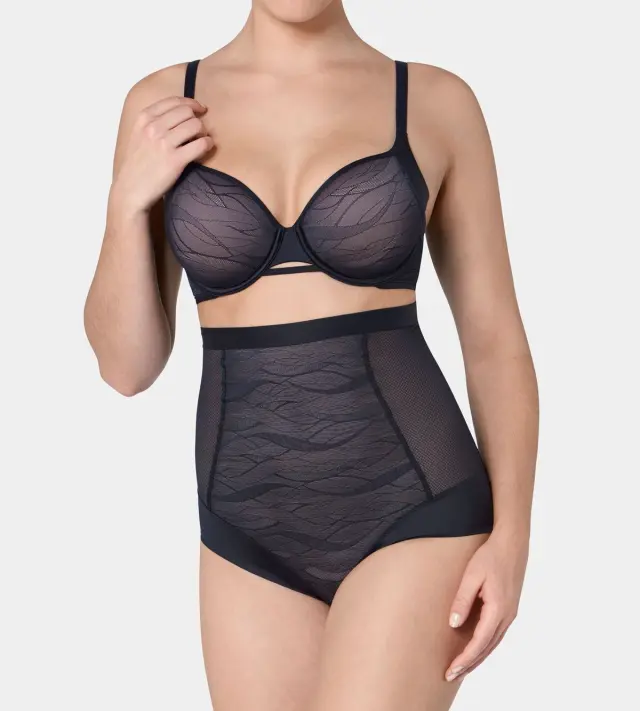 Triumph Ψηλόμεσο Λαστέξ Airy Sensation Highwaist Panty 01 Μαύρο - S