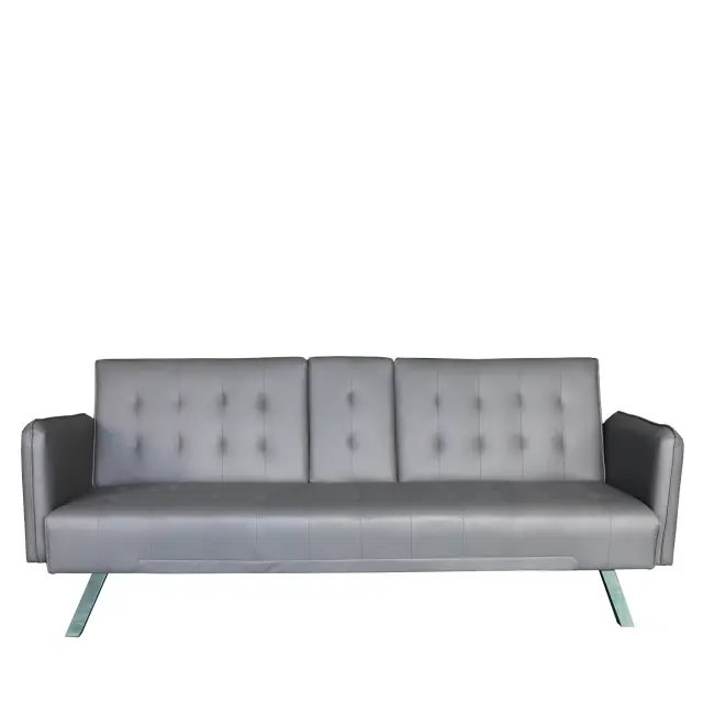 Καναπές Κρεβάτι Τριθέσιος MARFA Γκρι PU 188x82x80cm